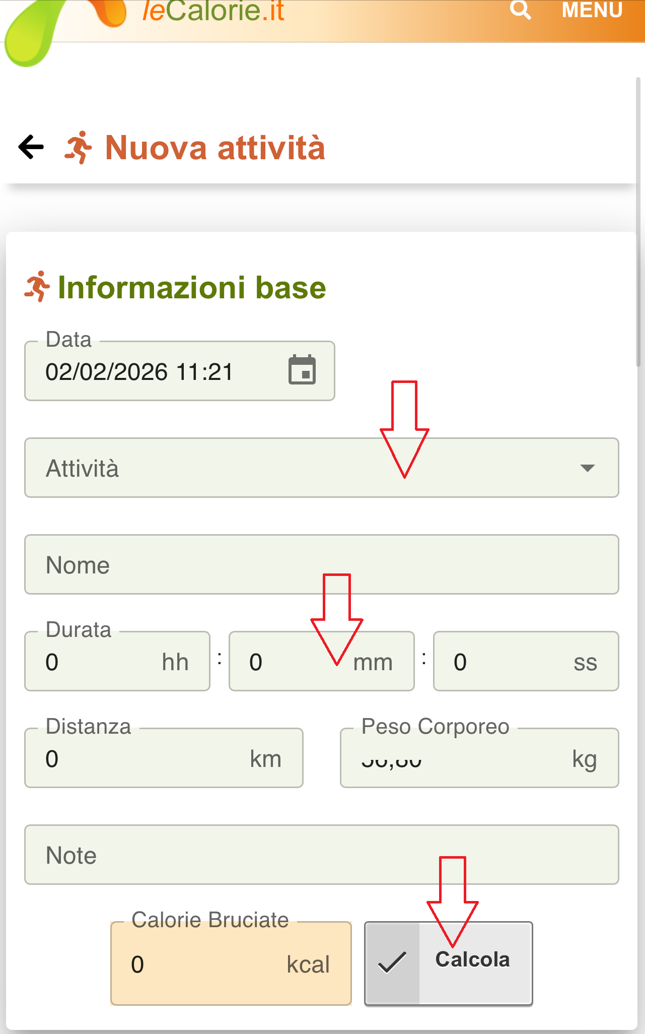 Duplica Attività Fisica 3