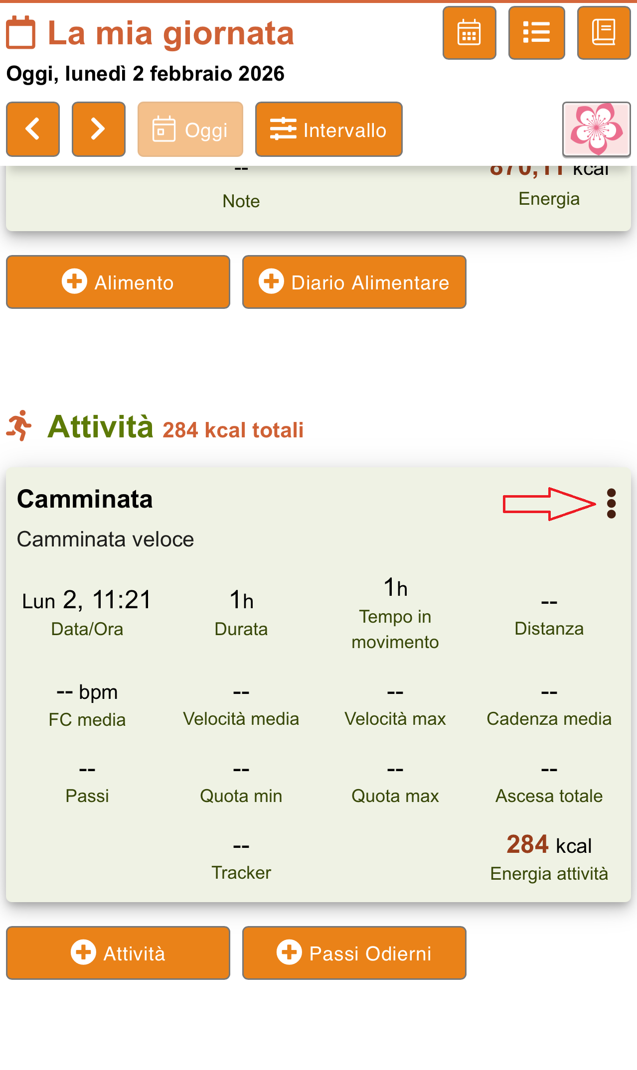 Duplica Attività Fisica 5