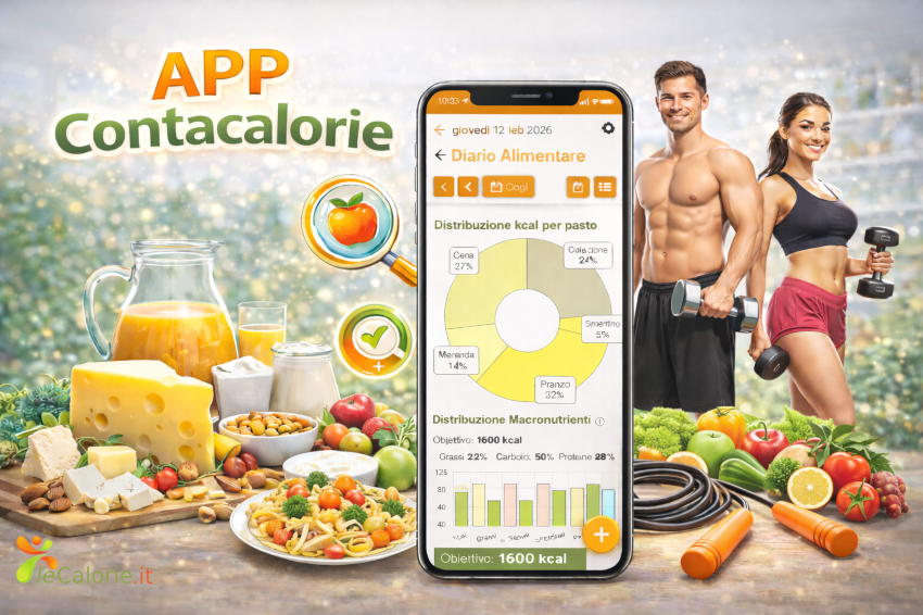 App contacalorie completa e gratuita, leCalorie.it