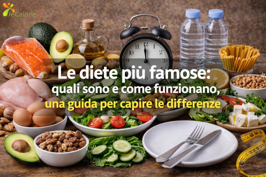Le diete più famose, quali sono e come funzionano, una guida per capire le differenze