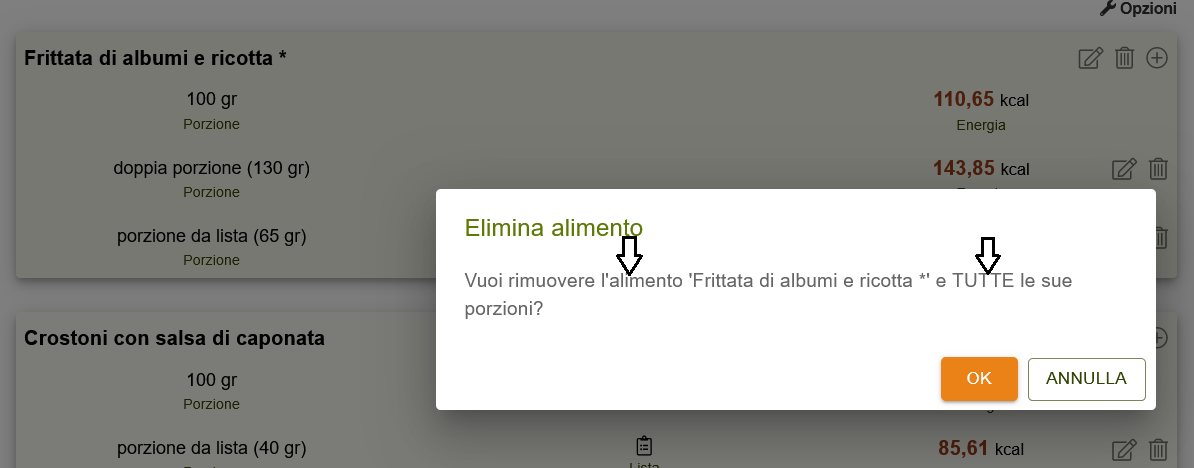 Come creare un alimento personale da una lista 10b